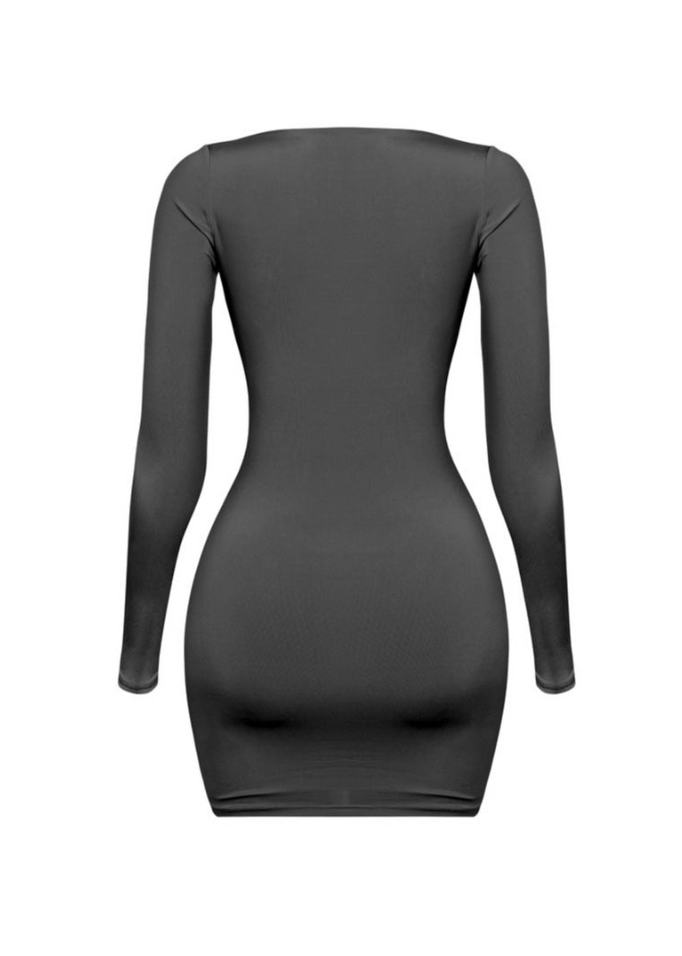 Amber Longsleeve Dress (BLACK)