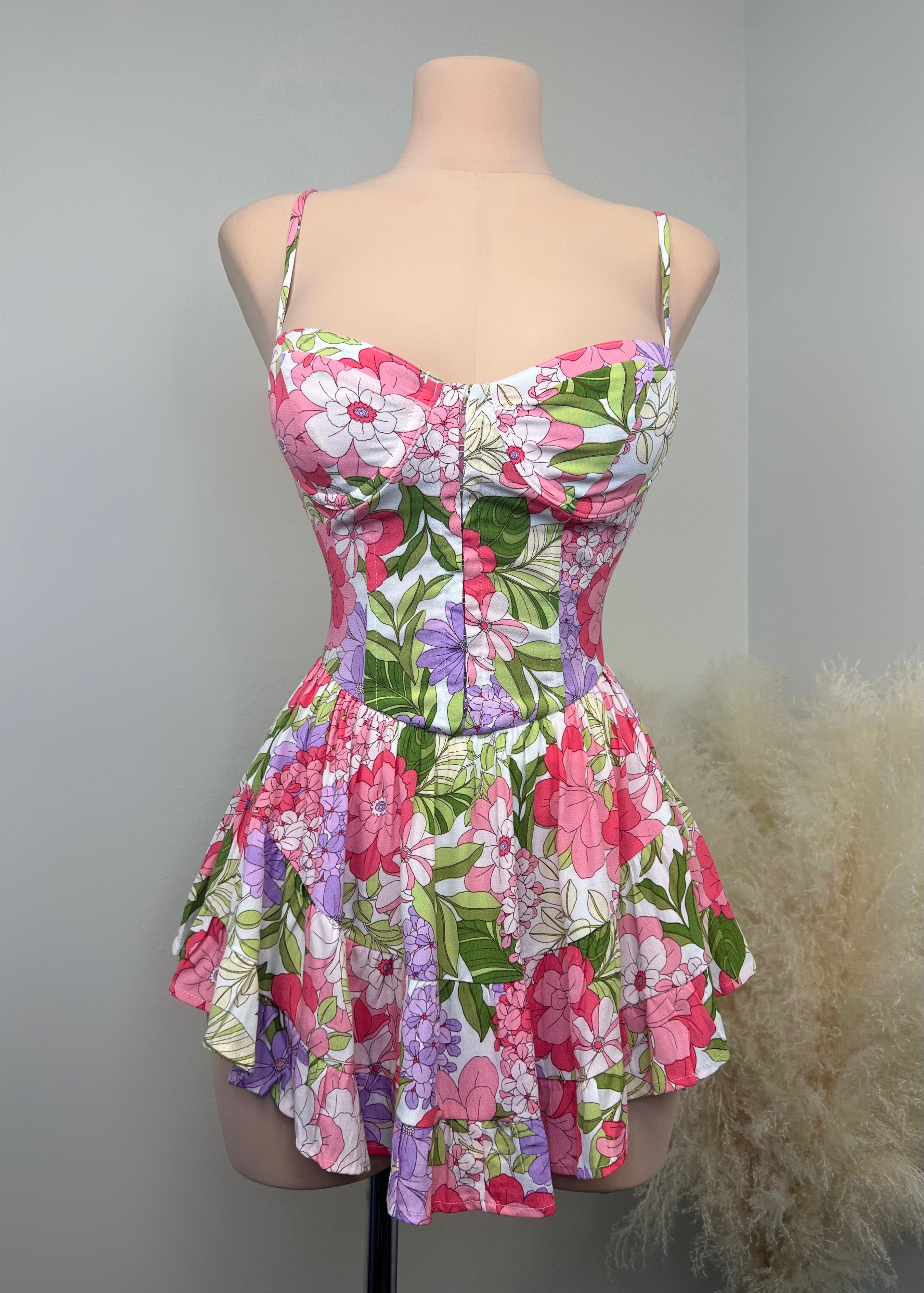 Saturn Mini Dress (FLORAL) – Vanilla Bella Boutique