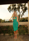 Seaside Midi Dress (ARABIAN GREEN)