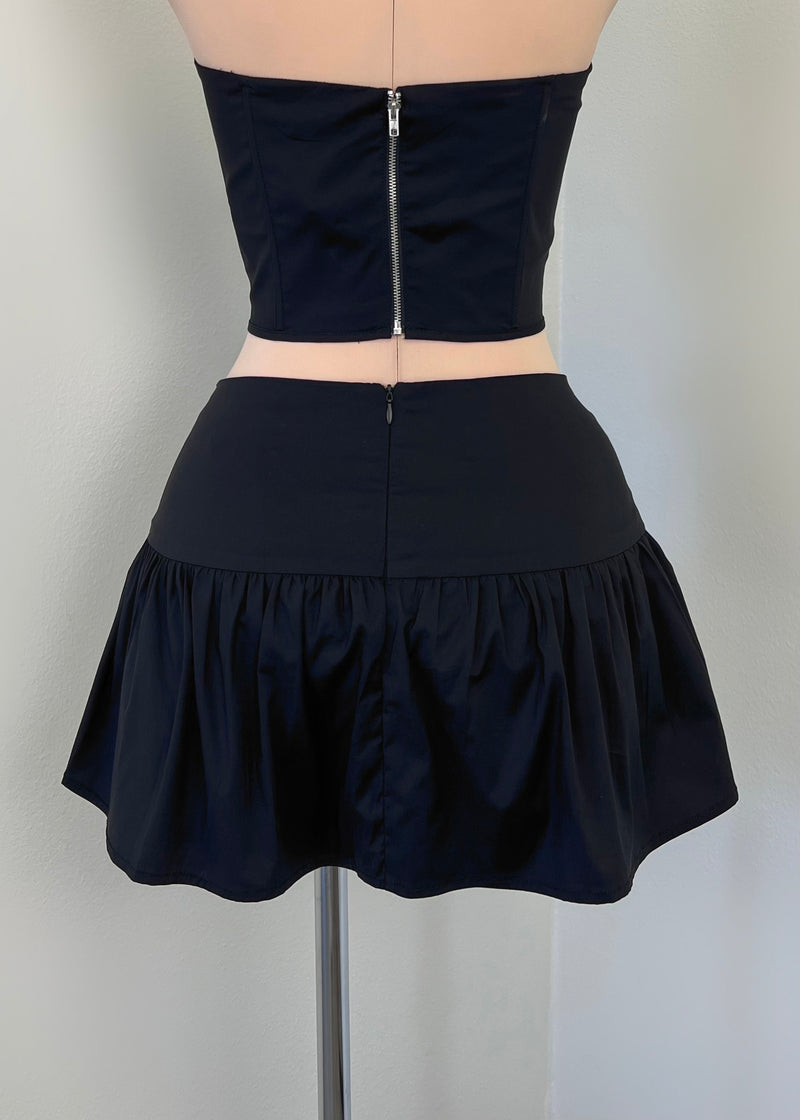 Kaiya Skirt Set BOTTOM (BLACK)