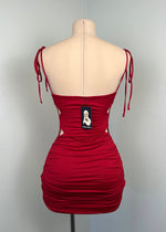 Lacey Mini Dress (CHERRY RED)