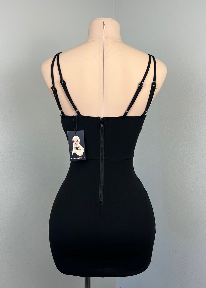 Lucia Mini Dress (BLACK)
