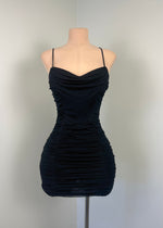 Brenda Mesh Mini Dress (BLACK)