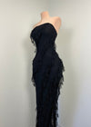 Talia Ruffle Maxi Dress (BLACK)