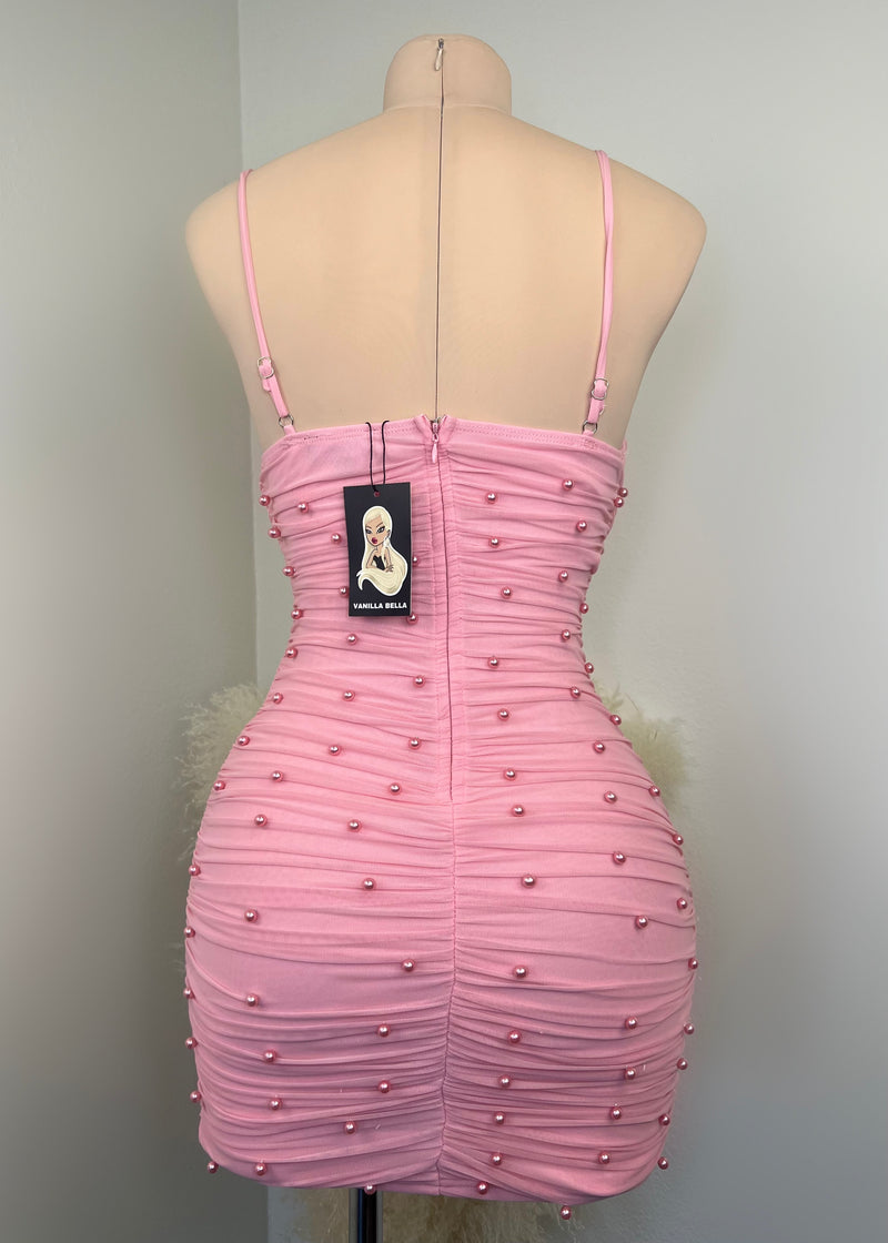 Pearl Mini Dress (PINK)