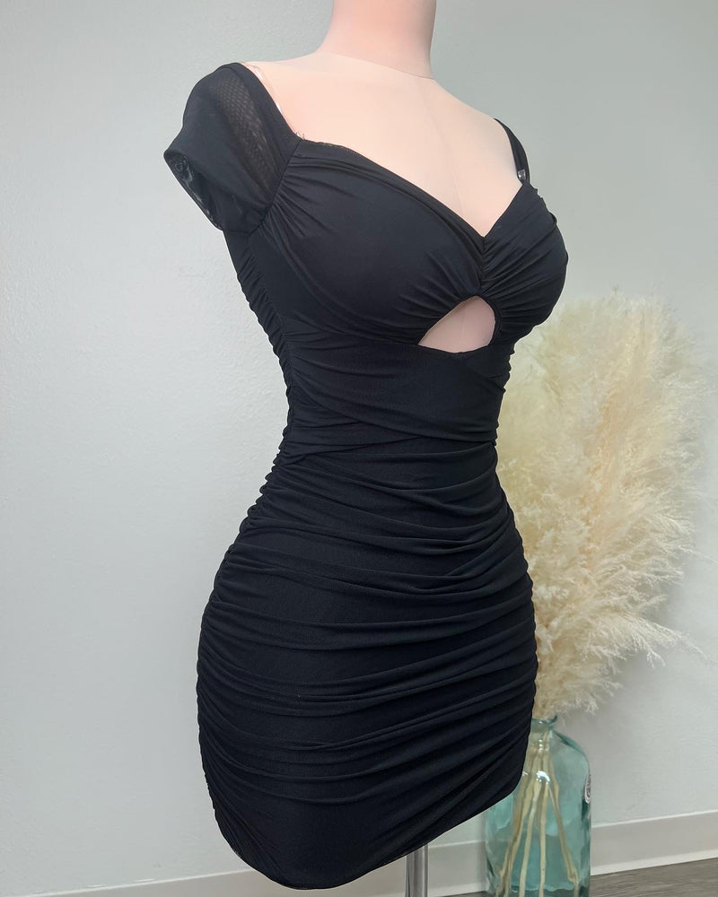 Maddy Mini Dress (BLACK)