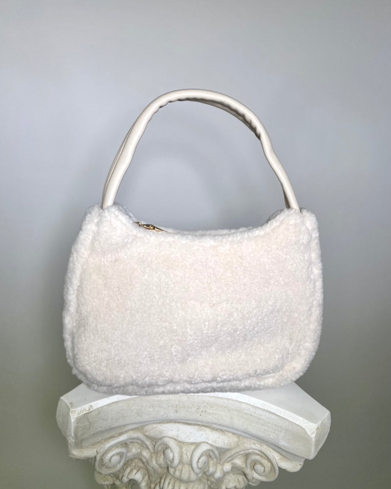 Fluffy Shoulder Bag (CREAM)