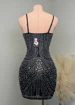 Jeanna Crystal Dress (BLACK)