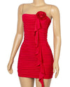 Rose Mini Dress (RED)