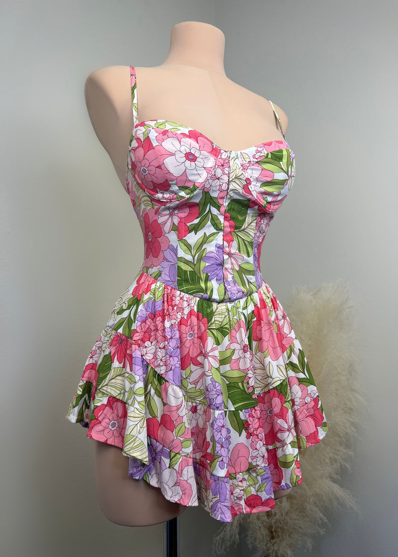 Saturn Mini Dress (FLORAL) – Vanilla Bella Boutique