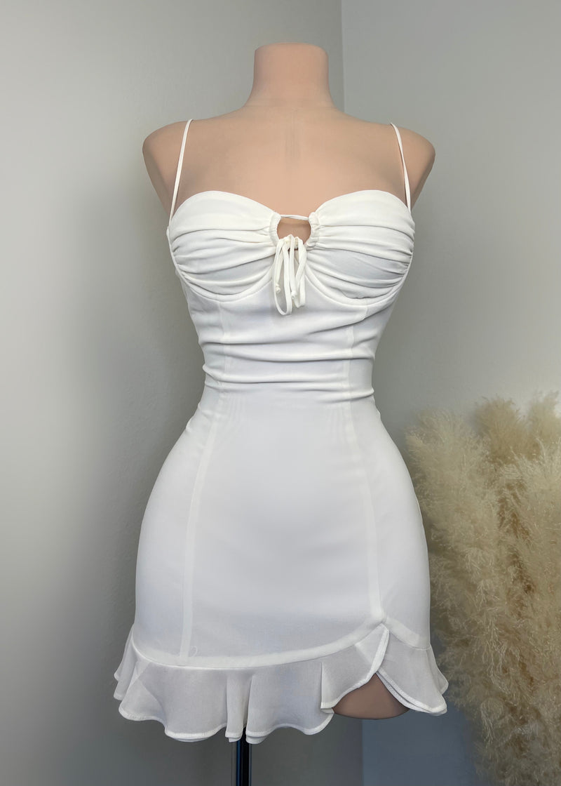 Charlotte Mini Dress (WHITE)