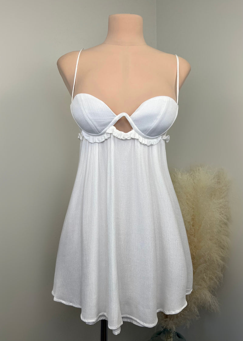 Mabel Mini Dress White, Buy Online