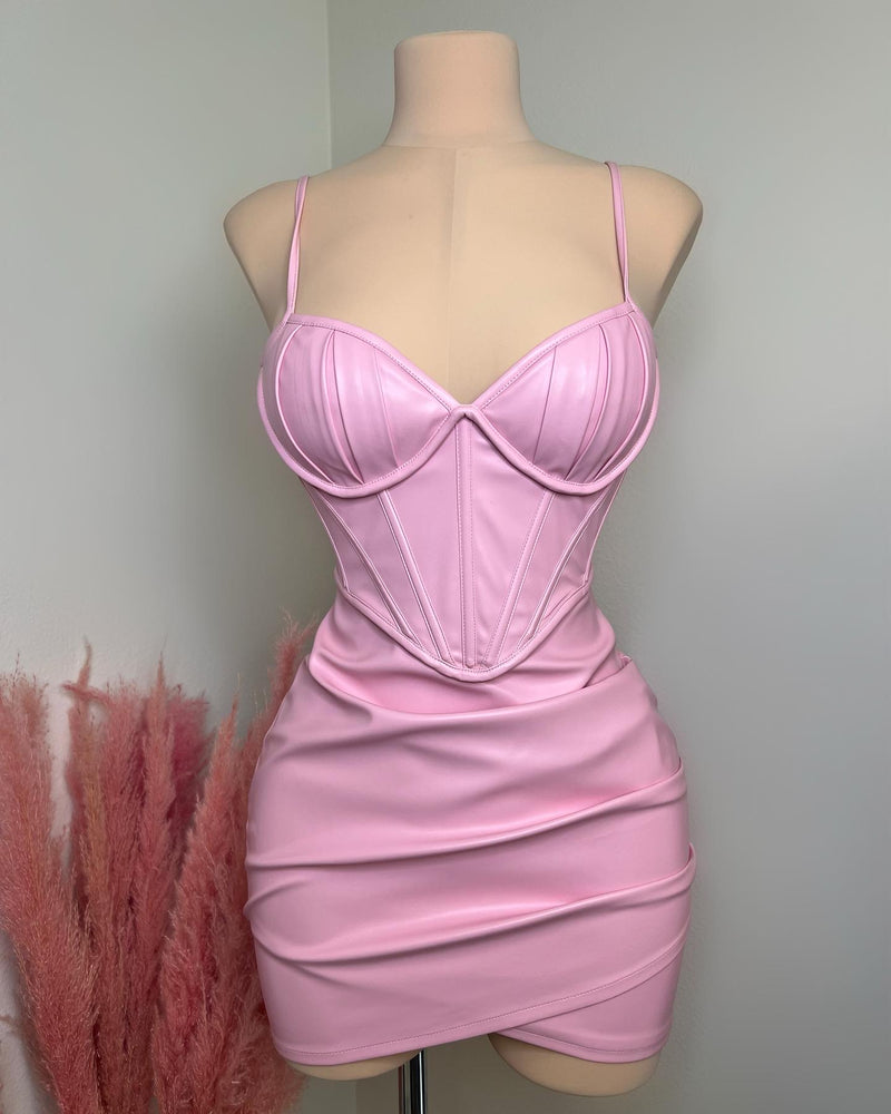 Kylie Corset Dress (PINK)