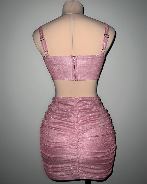 Erin Skirt Set (PINK)