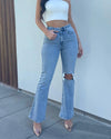 Perfect Match Flare Jeans (LIGHT WASH)