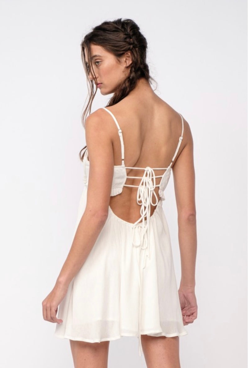 Mabel Mini Dress White, Buy Online